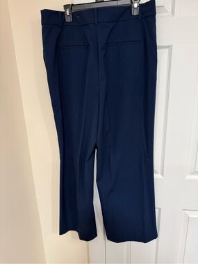 LOFT Navy Wide-Leg Dress Pants